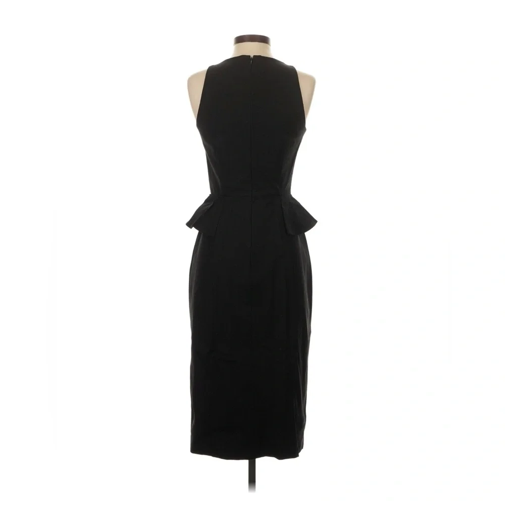 Banana Republic Black Sleeveless Peplum Midi Dress - Picture 2 of 6